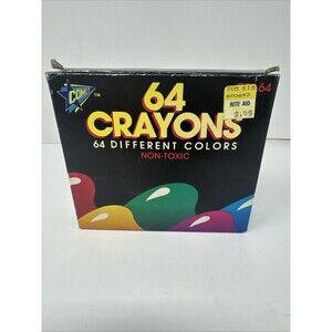 Vintage Comet Crayons 64 Colors Non-Toxic d-4236 NEW CRA64